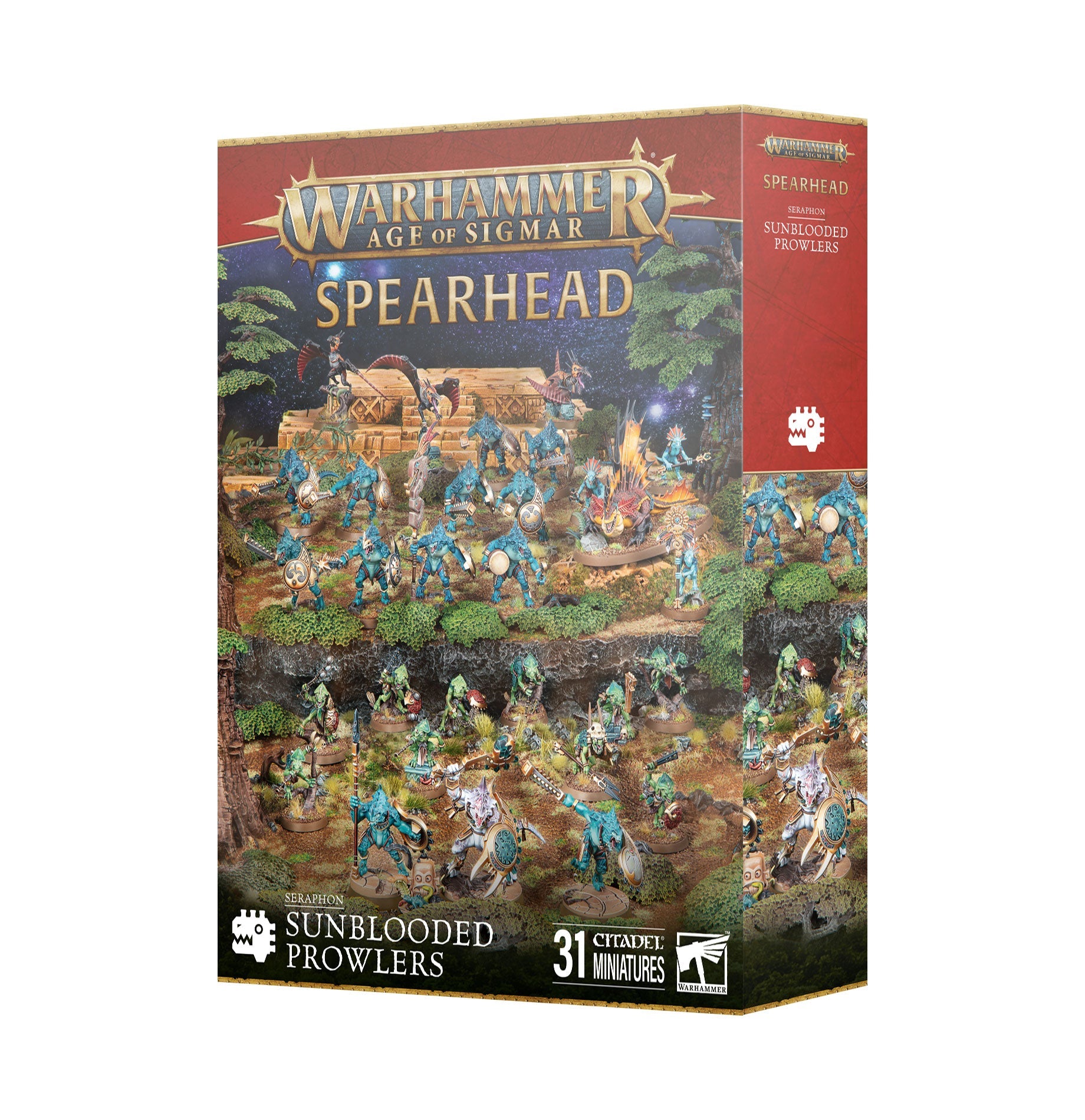Warhammer Age Of Sigmar Spearhead Seraphon Sunblooded Prowlers