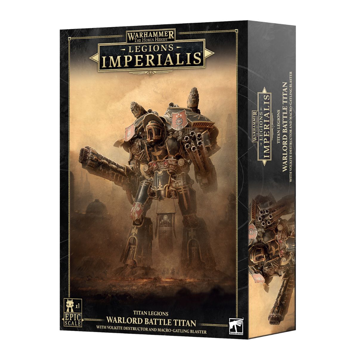 Warhammer The Horus Heresy Legion Imperialis Warlord Titan With Volkite Destructor And Macro-Gatling Blaster