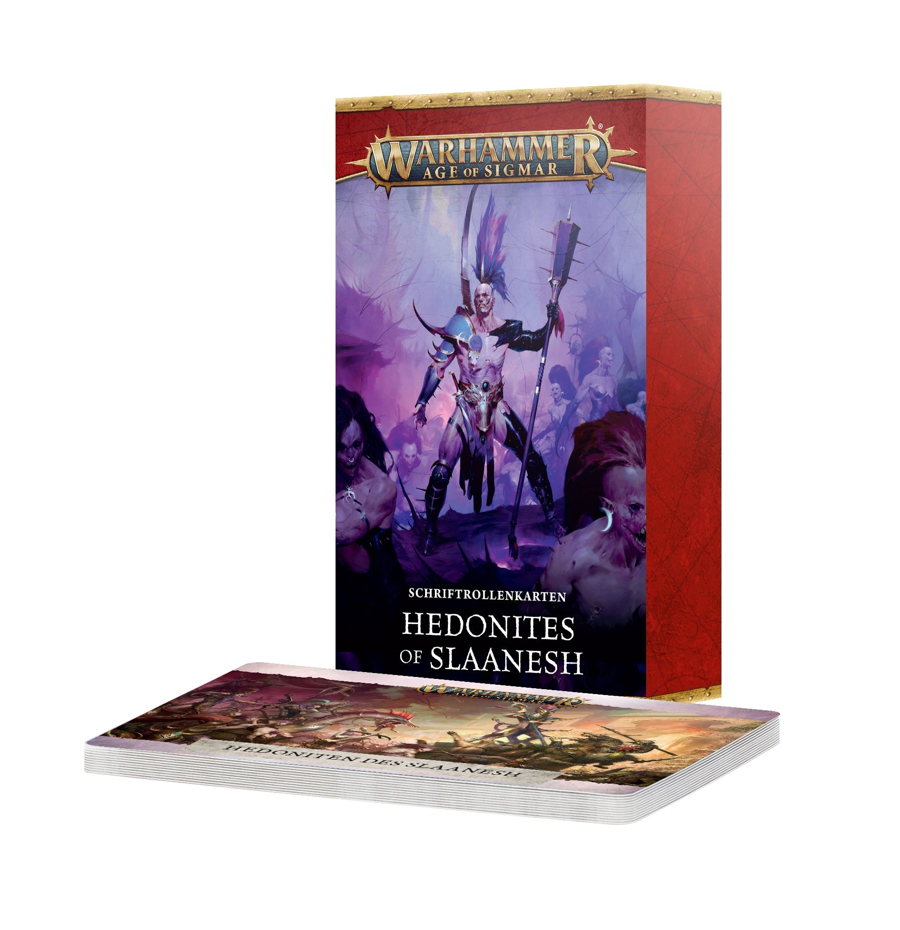 Warhammer Age of Sigmar Hedonites of Slaanesh Schriftrollenkarten