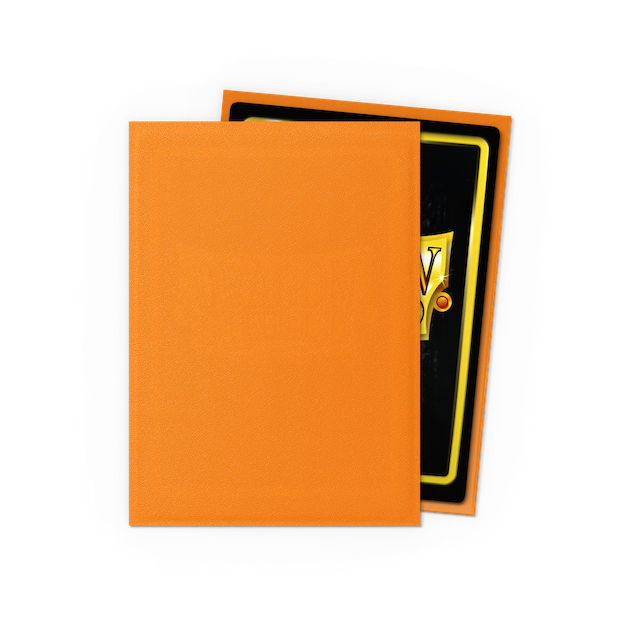 Dragon Shield Standard Size Matte Sleeves - Orange (100 Sleeves)