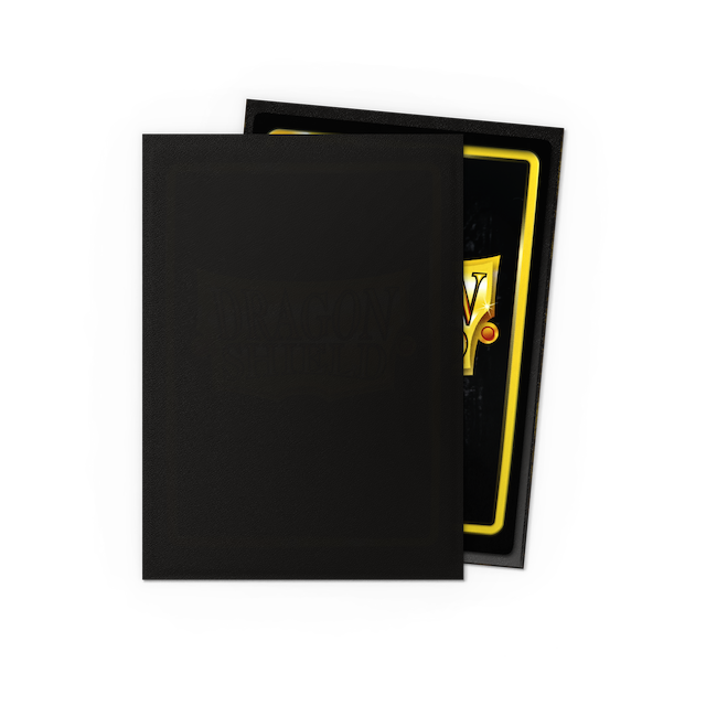 Dragon Shield Standard Size Matte Sleeves - Jet (100 Sleeves)