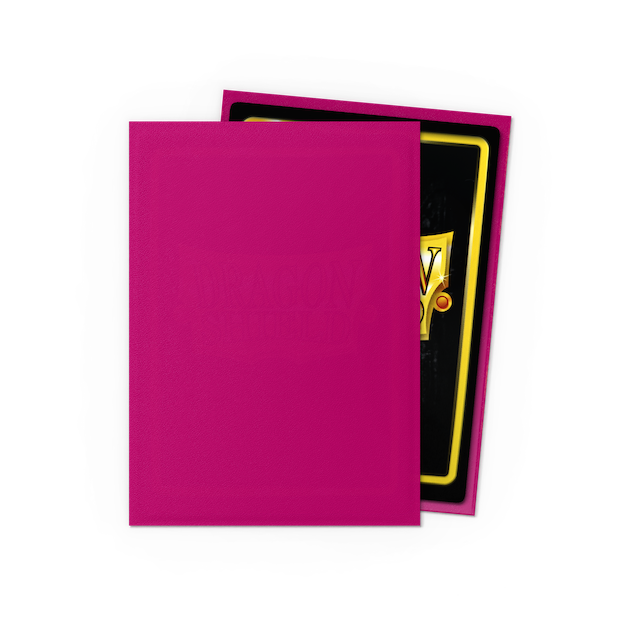 Dragon Shield Standard Size Matte Sleeves - Magenta (100 Sleeves)
