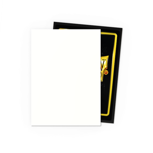 Dragon Shield Standard Size Dual Matte Sleeves - Snow (100 Sleeves)