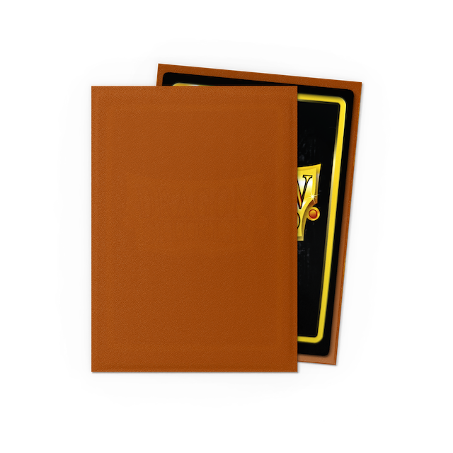 Dragon Shield Standard Size Matte Sleeves - Copper (100 Sleeves)