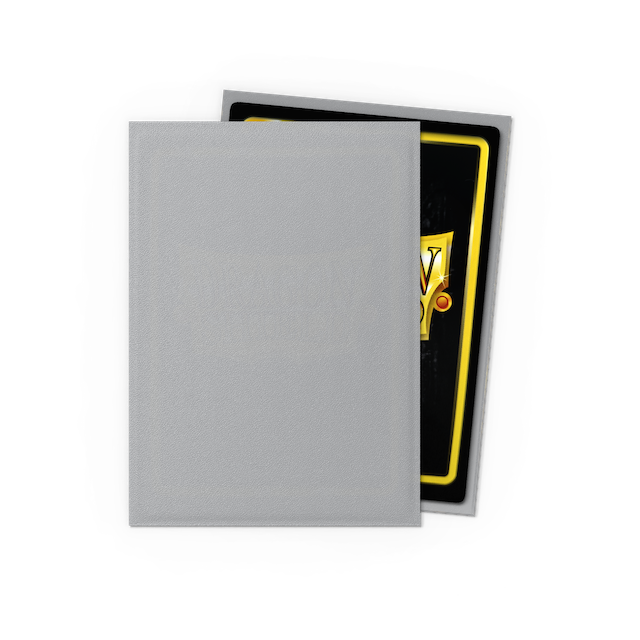 Dragon Shield Standard Size Matte Sleeves - Silver (100 Sleeves)