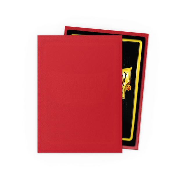 Dragon Shield Standard Size Matte Sleeves - Ruby (100 Sleeves)