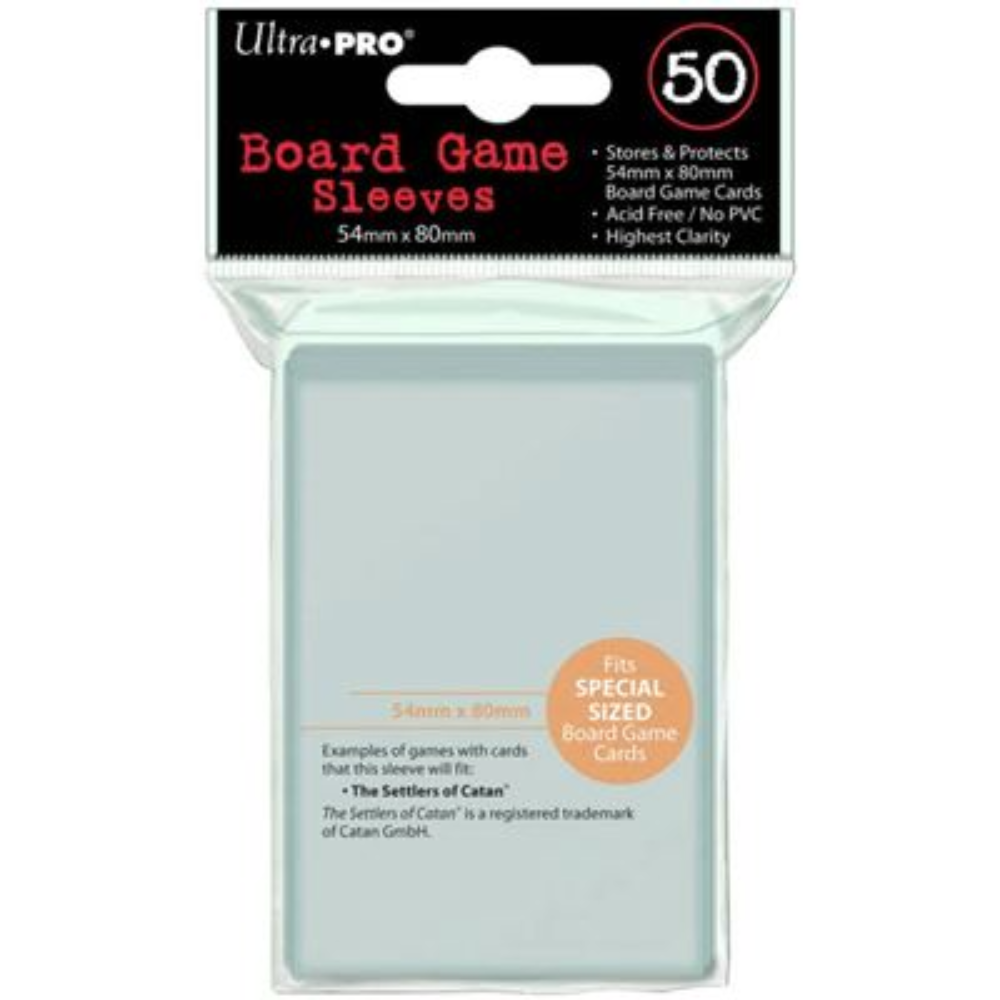 UP - Board Game Sleeves - Special Size 54x80mm (50 Sleeves)