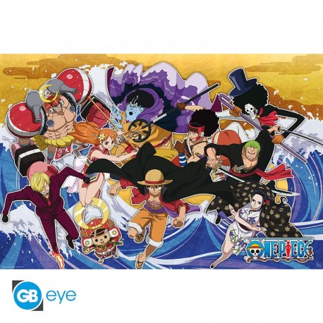 ONE PIECE - Poster Maxi 91.5x61 - The crew versus Kaido