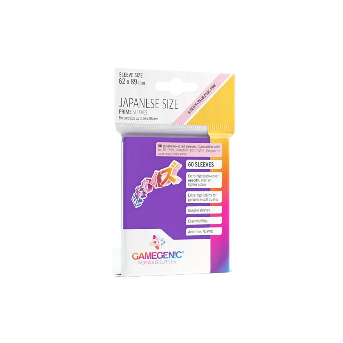 Gamegenic PRIME Japanese Sized Sleeves Lila