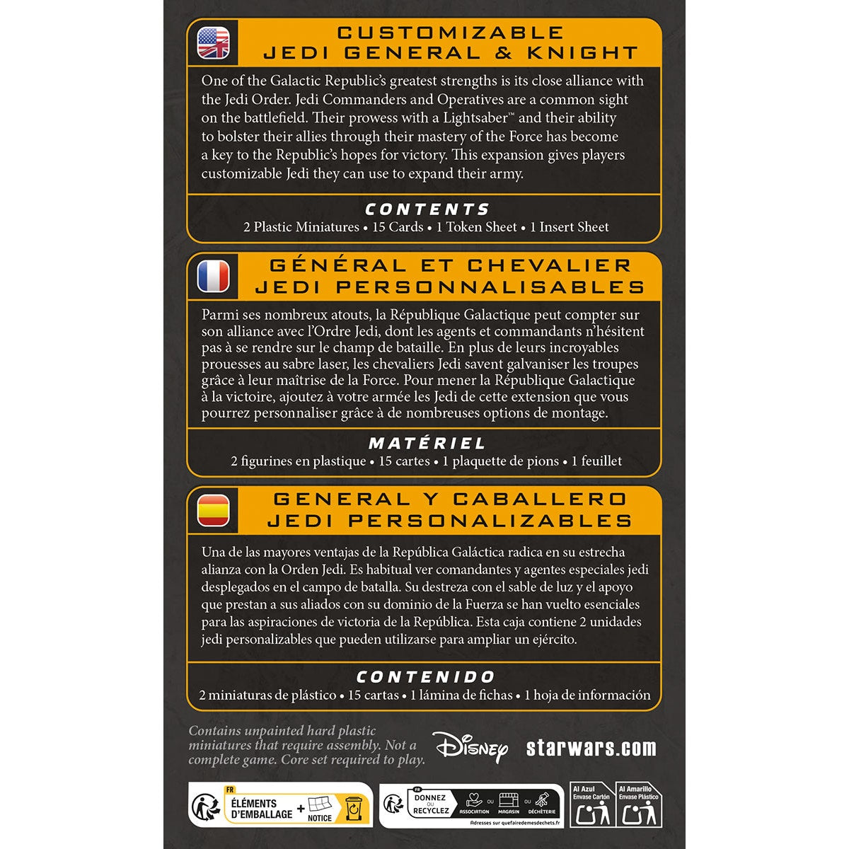 Star Wars: Legion – Customizable Jedi General & Knight