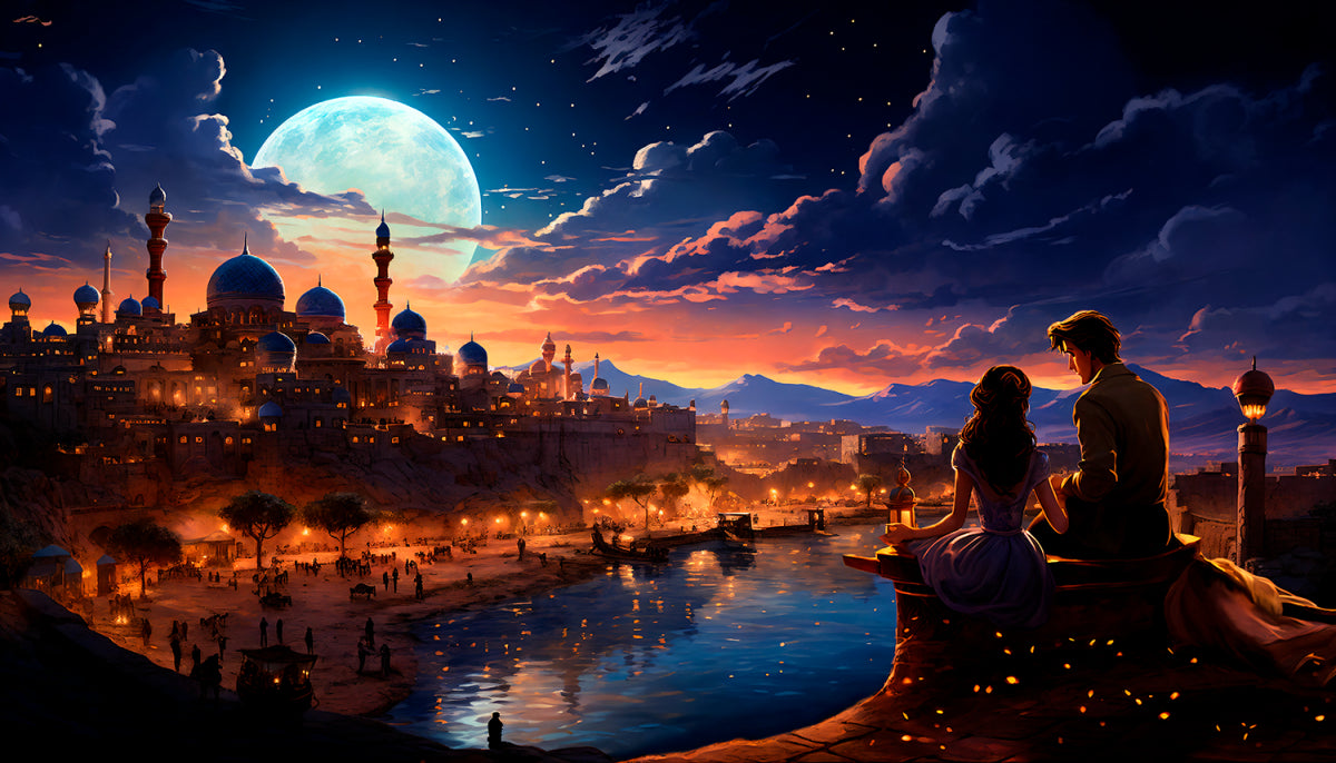 Arabian Nights TCG Playmat/Spielmatte umnäht