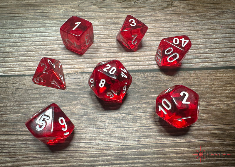 Chessex Polyhedral 7 Die Würfel-Set Opaque Gelb/Schwarz