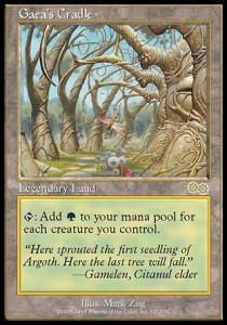 Gaea's Cradle USG-321 Rare Light Played Englisch