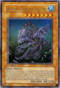 Superantiker Tiefseekönig Coelacanth (V.1) PTDN-034 Ultra Rare Poor Deutsch