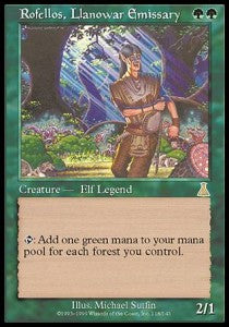 Rofellos, Llanowar Emissary UDS-118 Rare Played Englisch