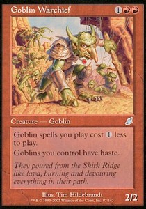 Goblin Warchief SCG-97 Uncommon Poor Englisch