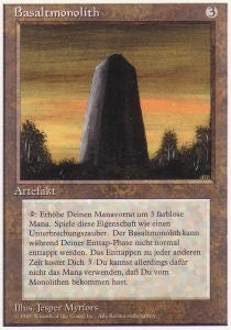 Basalt Monolith DTU- Uncommon Light Played Französisch