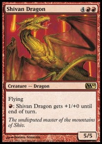 Shivan-Drache M10-156 Rare Good Deutsch Foil