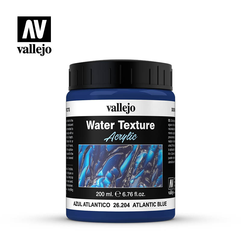 Water Texture - Atlantik Blau/Atlantic Blue, 200 ml (26.204)