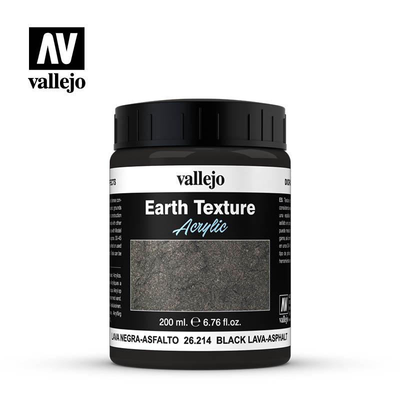 Earth Texture - Schwarze Lava-Asphalt/Black Lava-Asphalt, 200 ml (26.214)