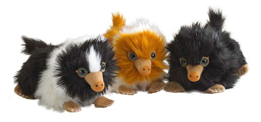 Phantastische Tierwesen 2 Plüschfiguren Baby Nifflers 15 cm Schwarz & Weiß