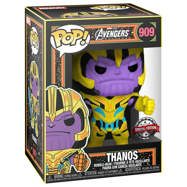 Funko POP! Marvel Avengers - Blacklight Thanos #909