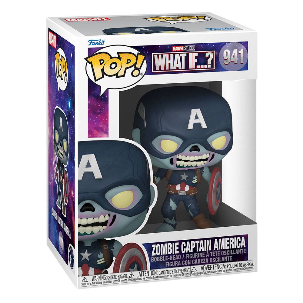 Funko POP! Marvel Studios: What if...? - Zombie Captain America  #941