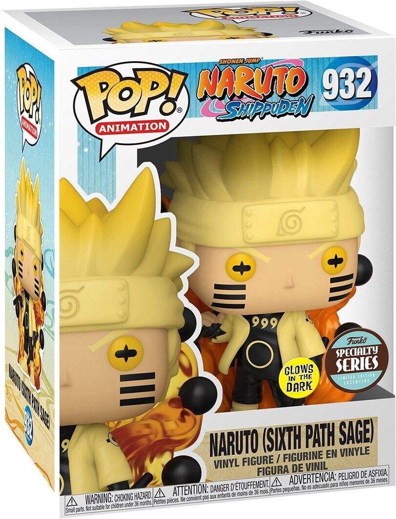 Funko POP! Naruto Shippuden - Naruto (Sixth Path Sage) #932 GLOW