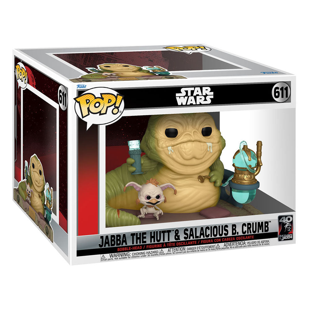 Funko POP! Star Wars - Jabba the Hut & Salacious B. Crumb #611