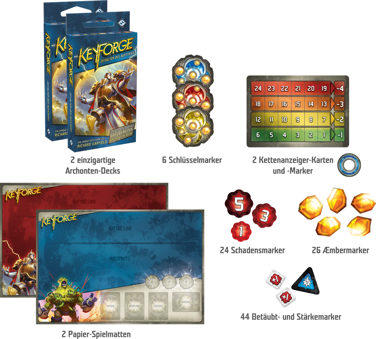 Keyforge: Zeitalter des Aufstiegs Starter Set deutsch