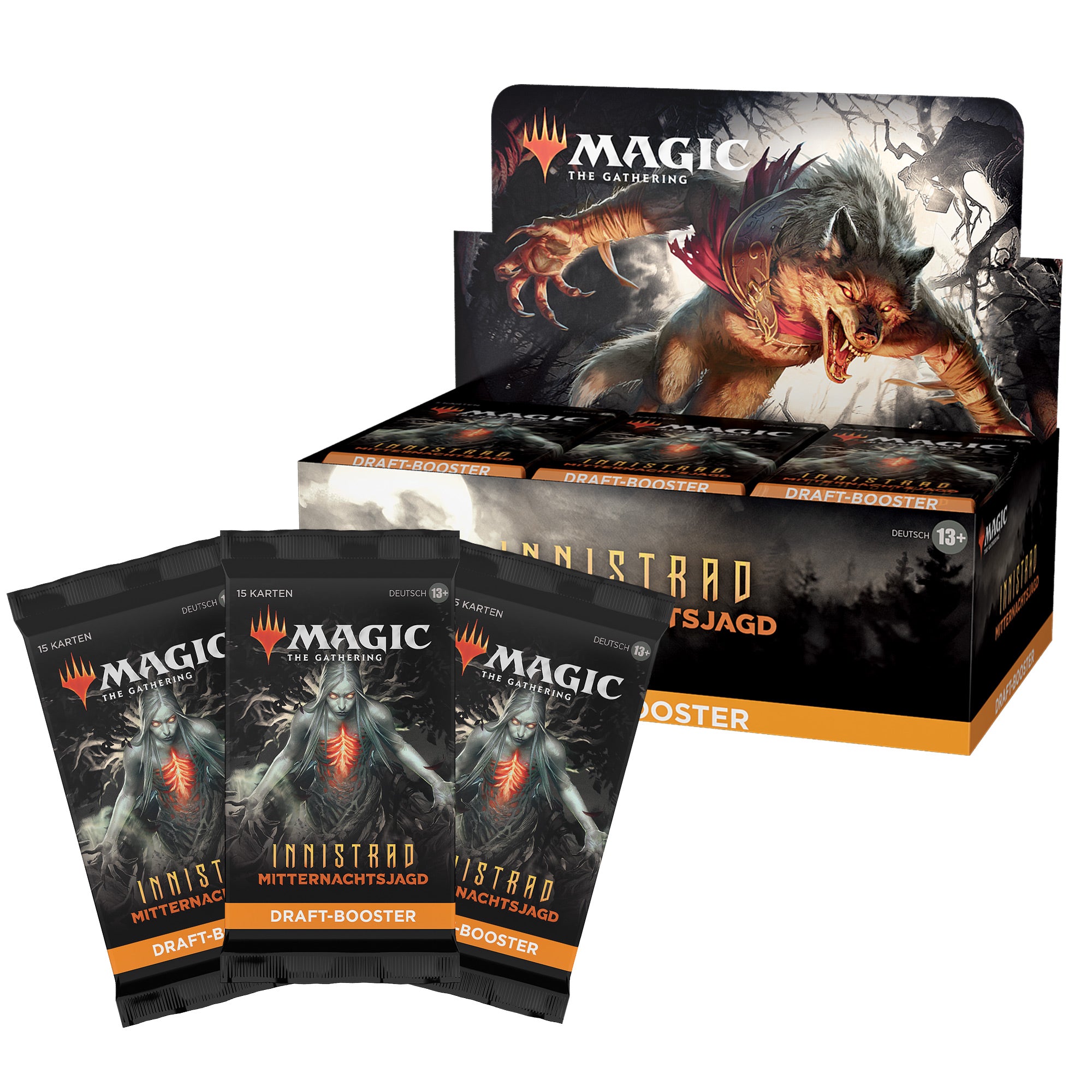 Innistrad: Mitternachtsjagd - Draft-Booster Display (36 Booster) - deutsch