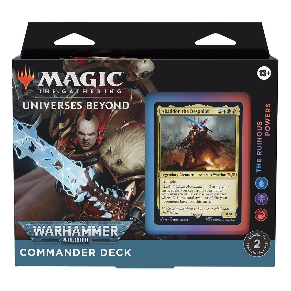 Universes Beyond: Warhammer 40,000 Commander-Deck- The Ruinous Powers - englisch