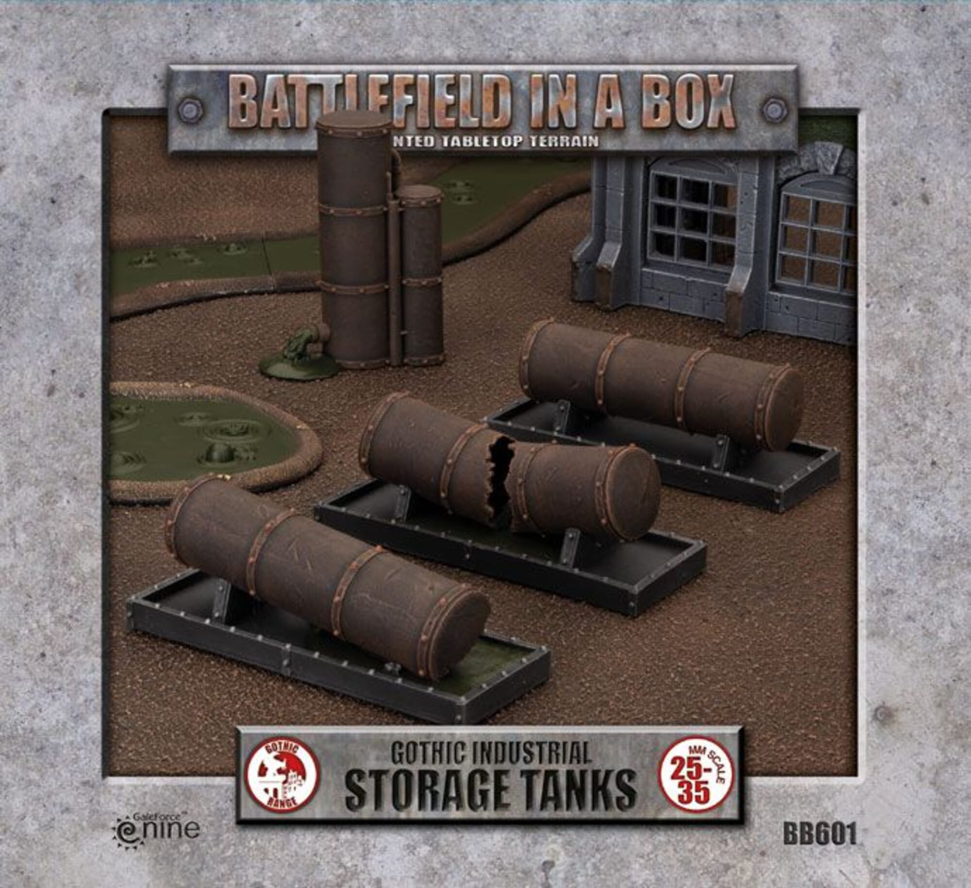 Battlefield In A Box - Gothic Industrial - Tanks (x4) - 30mm