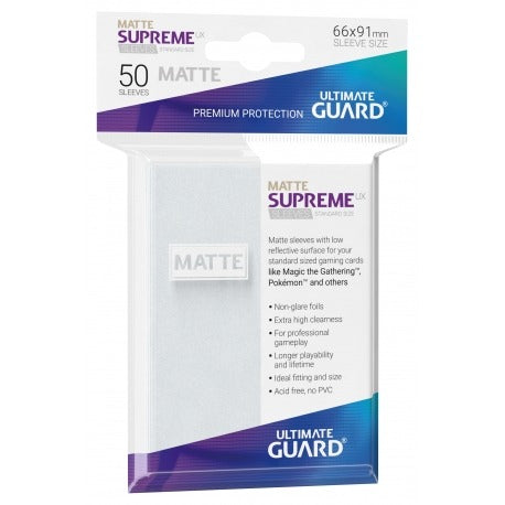 Ultimate Guard Supreme UX Sleeves Standardgröße Matt Frosted (50)