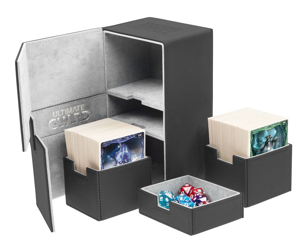 Ultimate Guard Twin Flip'n'Tray 200+ XenoSkin Schwarz