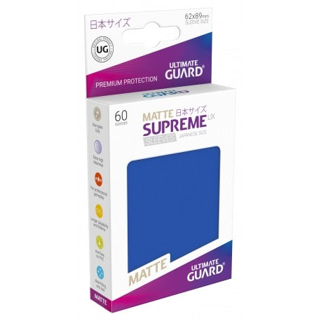 Ultimate Guard Supreme UX Sleeves Japanische Größe Matt Blau (60)