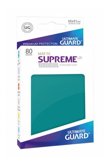 Ultimate Guard Supreme UX Sleeves Standardgröße Matt Petrolblau (80)