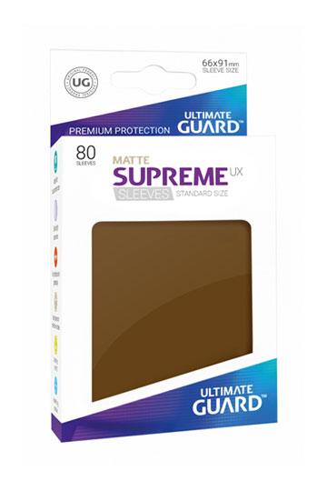 Ultimate Guard Supreme UX Sleeves Standardgröße Matt Braun (80)