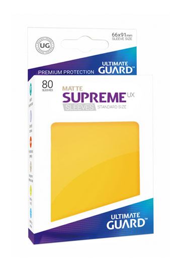 Ultimate Guard Supreme UX Sleeves Standardgröße Matt Gelb (80)