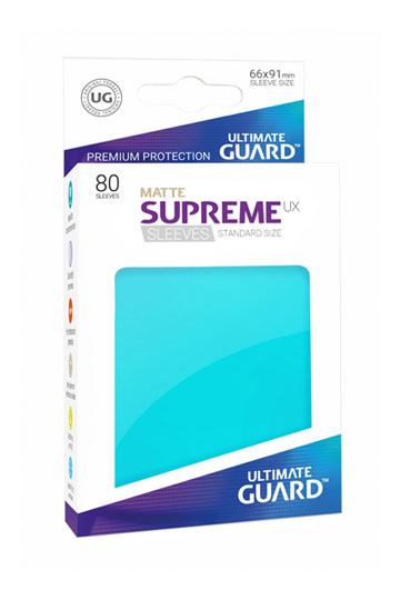 Ultimate Guard Supreme UX Sleeves Standardgröße Matt Aquamarin (80)