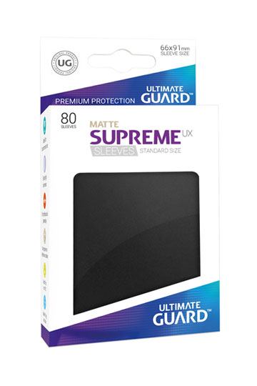 Ultimate Guard Supreme UX Sleeves Standardgröße Matt Schwarz (80)