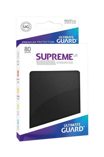 Ultimate Guard Supreme UX Sleeves Standardgröße Schwarz (80)