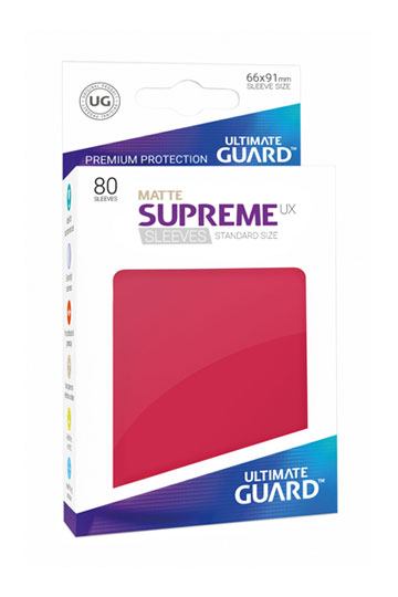 Ultimate Guard Supreme UX Sleeves Standardgröße Matt Rot (80)