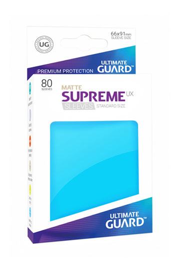 Ultimate Guard Supreme UX Sleeves Standardgröße Matt Hellblau (80)