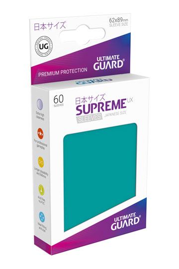 Ultimate Guard Supreme UX Sleeves Japanische Größe Petrolblau (60)