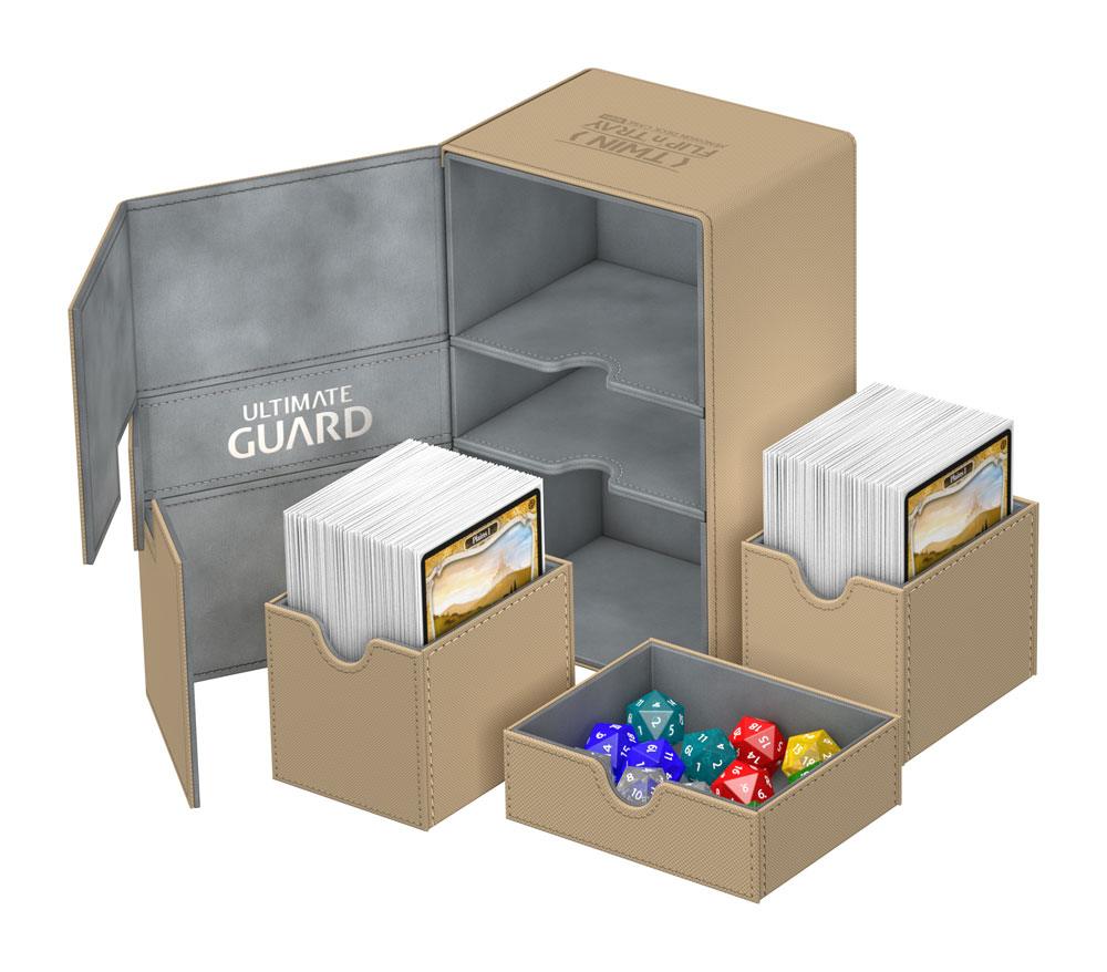 Ultimate Guard Twin Flip´n´Tray Deck Case 160+ Standardgröße XenoSkin Sand