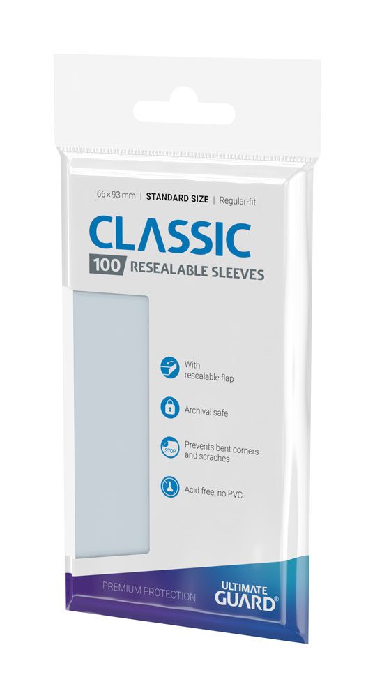 Ultimate Guard Classic Sleeves wiederverschließbar Standardgröße Transparent (100)