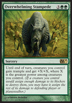 Overwhelming Stampede M11-189 Rare Light Played Englisch