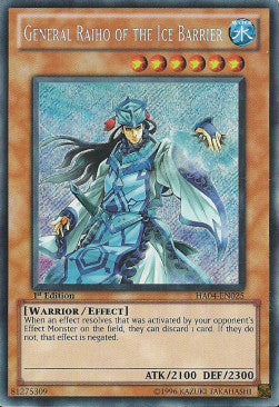 General Raiho der Eisbarriere HA04-025 Secret Rare Excellent Deutsch