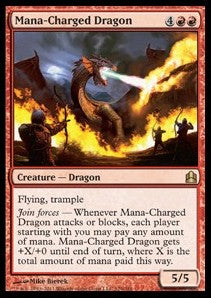 Mana-Charged Dragon CMD-129 Rare Excellent Englisch